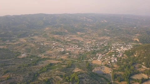 Aerial view of countryside Stock Footage 80502465