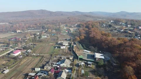 Aerial view, countryside Stock Footage 163406350