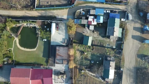 Aerial view, countryside Stock Footage 163407768