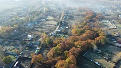 Aerial view, countryside Stock Footage 163407967