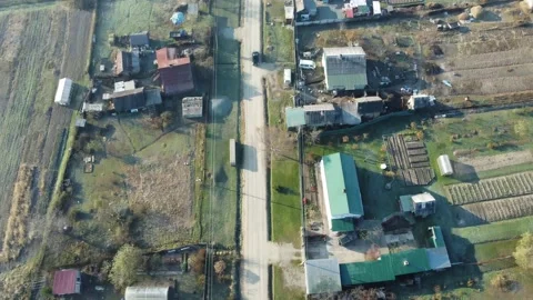 Aerial view, countryside Stock Footage 163408085