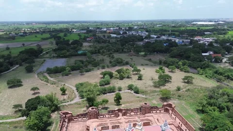 Aerial view of the countryside Stock Footage 329028689
