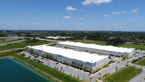 Aerial view of  a Crane setting a wall into place Video stock 95015946