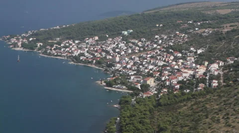 Aerial view of Croatia Stock Footage 32121380