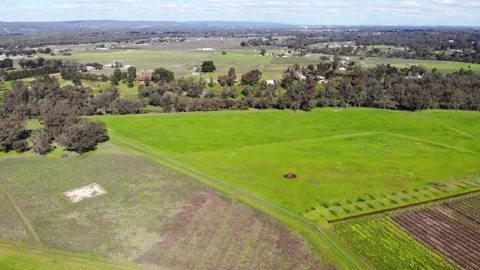 Aerial View of a Crops Stock Footage 140909836