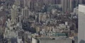 Aerial View Crowded New York City Looking Down Above Buildings Establishing Shot 4k or 4k+ Resolution