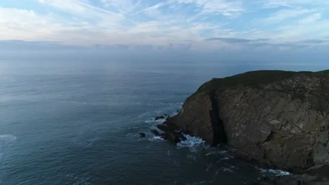 Aerial view of Croyde Devon Landscape (4) Stock Footage 163652082
