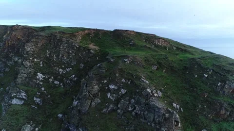 Aerial view of Croyde Devon Landscape (9) Stock Footage 163652333