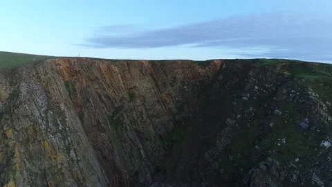 Aerial view of Croyde Devon Landscape (21) Stock Footage 163654599