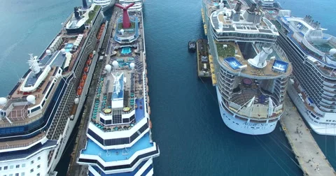 Aerial view of cruises Stock Footage 65419742