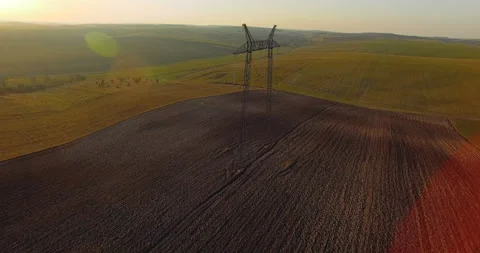 Aerial view of cultivated fields. 4K Video stock 89489077