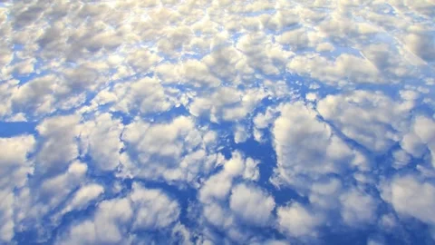 Aerial View of Cumulus Cloudscape, High-Altitude Perspective Video stock 310921784