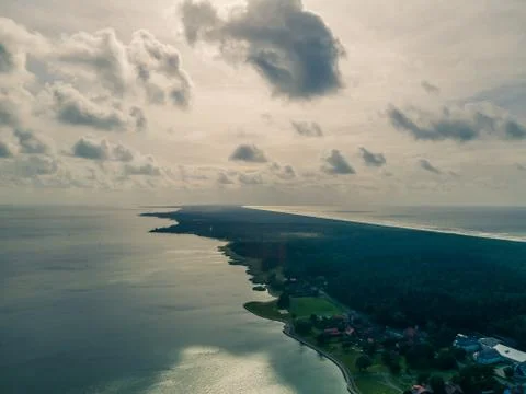 Aerial view of Curonian spit, Lithuania Stock-Fotos