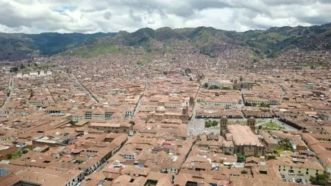 Aerial View of Cusco, Peru 動画素材 142401313