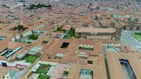 Aerial view of Cusco, Peru Stock Footage 311288950