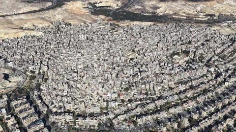 Aerial View of Damascus Stock Footage 325318733