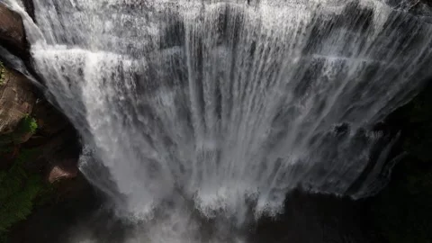 Aerial view  of Danxia Waterfall in Chishui, Zunyi, Guizhou china Video stock 306952288