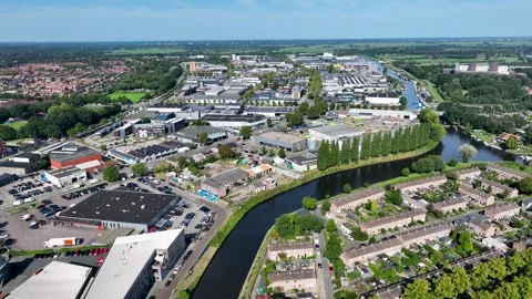 Aerial view of De Kop van Isselt' in Amersfoort Video stock 282818910
