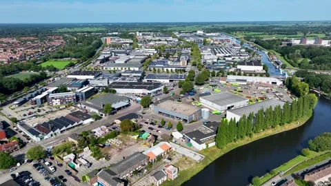 Aerial view of De Kop van Isselt' in Amersfoort Video stock 282818912