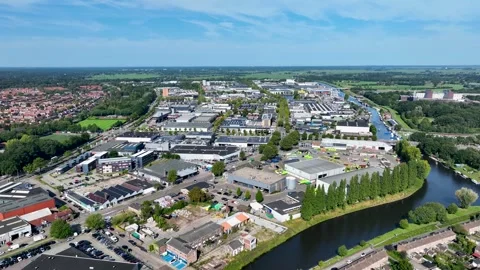Aerial view of De Kop van Isselt' in Amersfoort Video stock 282818913