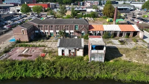 Aerial view of De Kop van Isselt' in Amersfoort Video stock 282818924