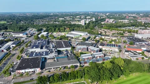 Aerial view of De Kop van Isselt' in Amersfoort Video stock 282818935
