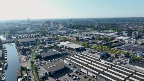 Aerial view of De Kop van Isselt' in Amersfoort Video stock 282896751