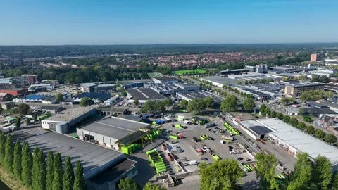 Aerial view of De Kop van Isselt' in Amersfoort Video stock 282896776