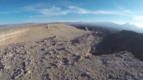 Aerial view Of Death Valley, Atacama Desert, Chile Stock Footage 106984136