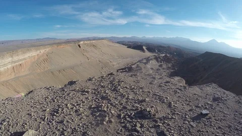 Aerial view Of Death Valley, Atacama Desert, Chile Stock Footage 106984253