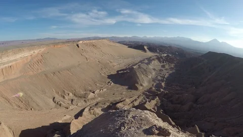 Aerial view Of Death Valley, Atacama Desert, Chile Stock Footage 106985106
