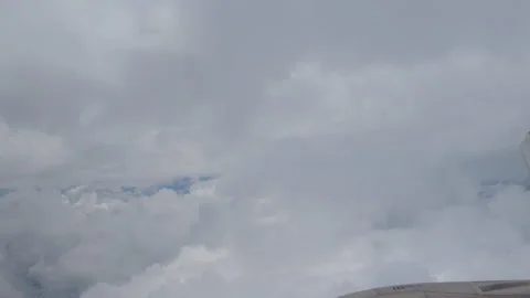 Aerial view of dense clouds in the sky Video stock 310789420