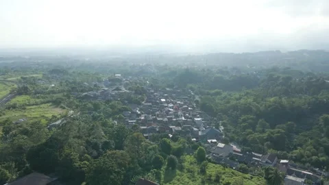 Aerial view of dense house 3 Stock Footage 292039100