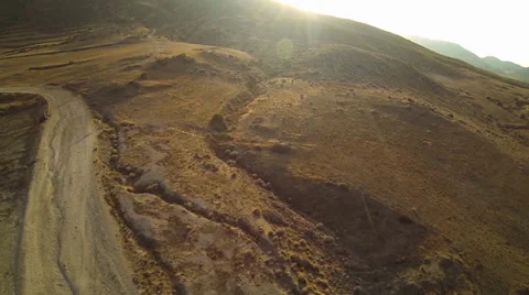 Aerial view desert Stock Footage 33835769