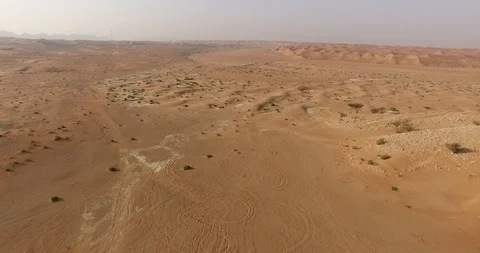 Aerial View Of Desert Stock Footage 89674630