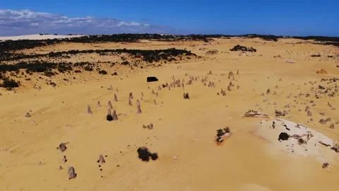 Aerial View of a Desert Stock Footage 138849696