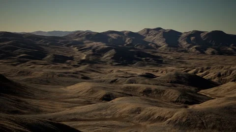 AERIAL VIEW OF THE DESERT Stock Footage 157292979