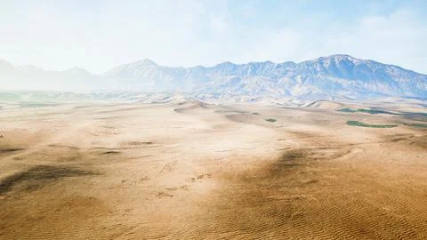 Aerial view of desert at the Libya Stock Illustration