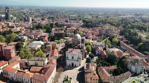 Aerial view of Desio, Brianza 스톡 동영상 332239351