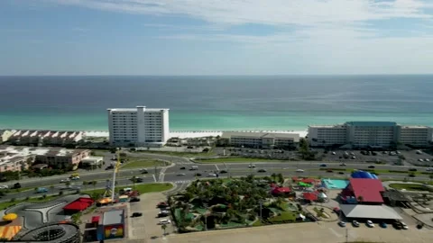 Aerial view of Destin beachfront in Florida. Stock Footage 344698688