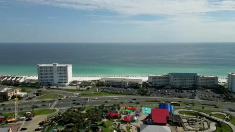 Aerial view of Destin beachfront in Florida. Stock Footage 344698698