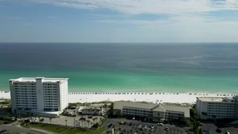 Aerial view of Destin beachfront in Florida. Stock Footage 344698716