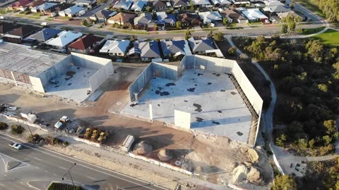 Aerial View of Developing Buildings in Australia Stock Footage