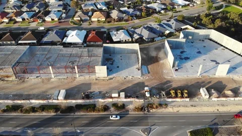 Aerial View of Developing Buildings in Australia Stock-Footage 142940540