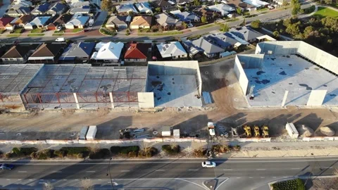 Aerial View of Developing Buildings in Australia Stock-Footage 142940893