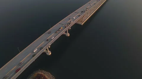 Aerial view of developing city, kelowna, british columbia, sunrise 库存影片 219880600