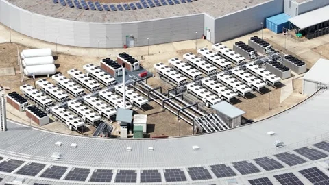 Aerial View of Diamond Light Source at Harwell Science Campus Vidéo 342597640