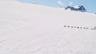 Aerial View Dogsledding, Alaska Stock Footage