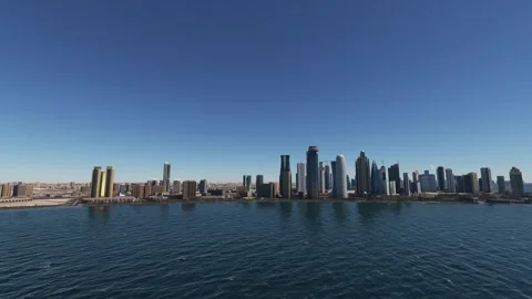 Aerial view of Doha. Qatar Stock Footage 314477832