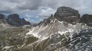 Aerial View Of Dolomites Mountains In Italy Stock Footage